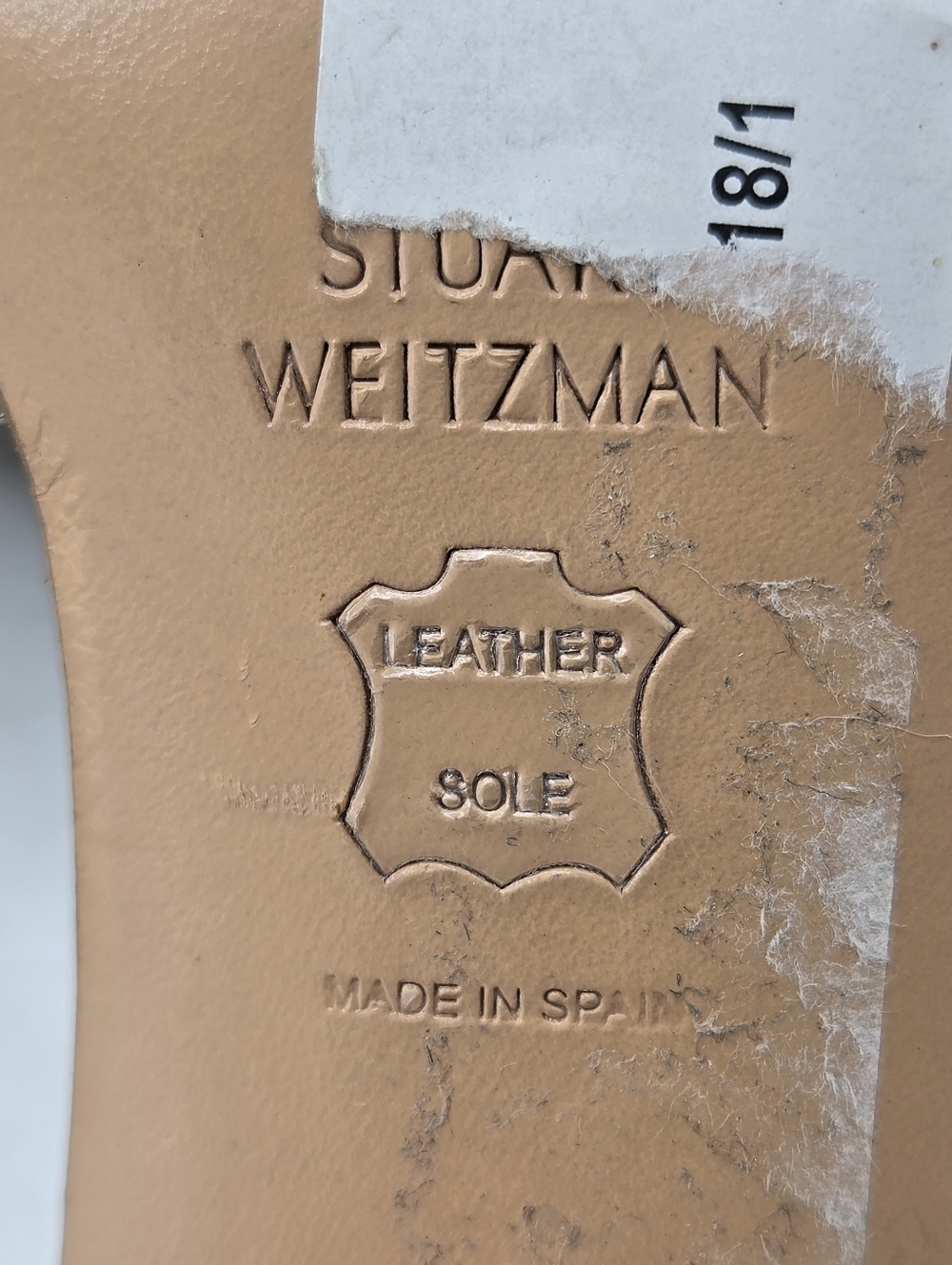 Stuart Weitzman Svelt Pipe "Roman Mail" Metallic Mules Size 6 M - Picture 14 of 16